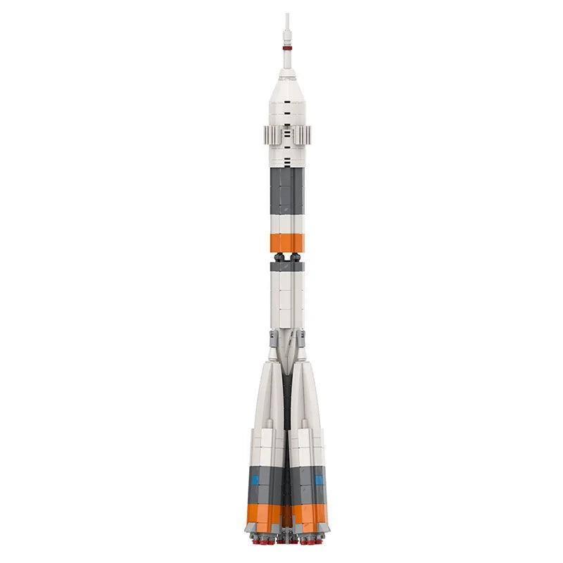 Soyuz Rocket 1:110 Scale Building Block Set - DIY Educational Bricks - ToylandEU