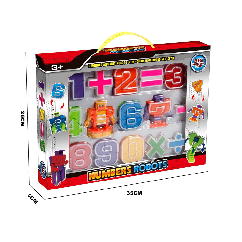 Learn Math Counting adaptable Robot Toy - Set of 10 Pieces - ToylandEU