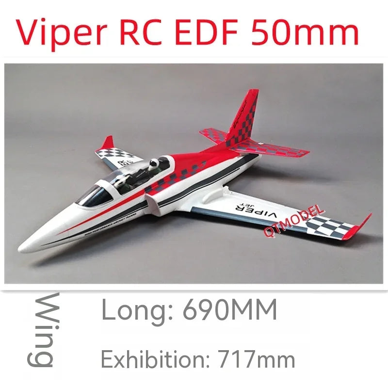 RC Viper 50mm Electric Remote-Controlled Ductal Aircraft - Ideal Gift for RC Plane Enthusiasts