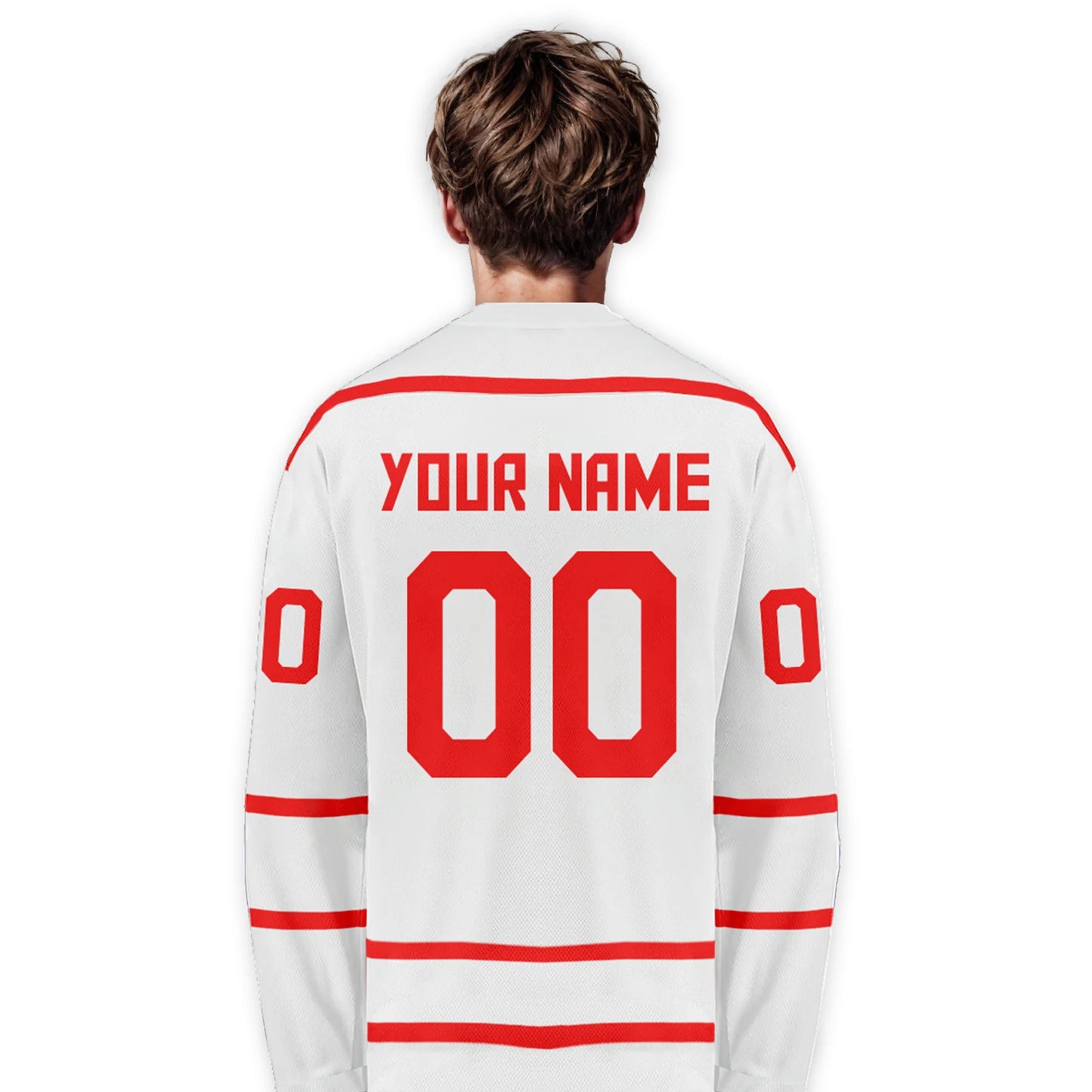 Personalized Swiss Hockey Jersey for Fans - Custom Name & Number Ice Hockey Uniform for Men, Women, and Youth