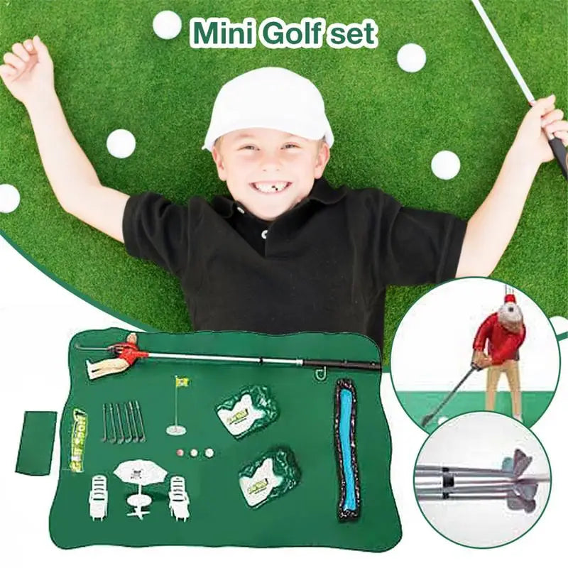 Children's Mini Golf Training and Play Set with Adjustable Club Size - ToylandEU