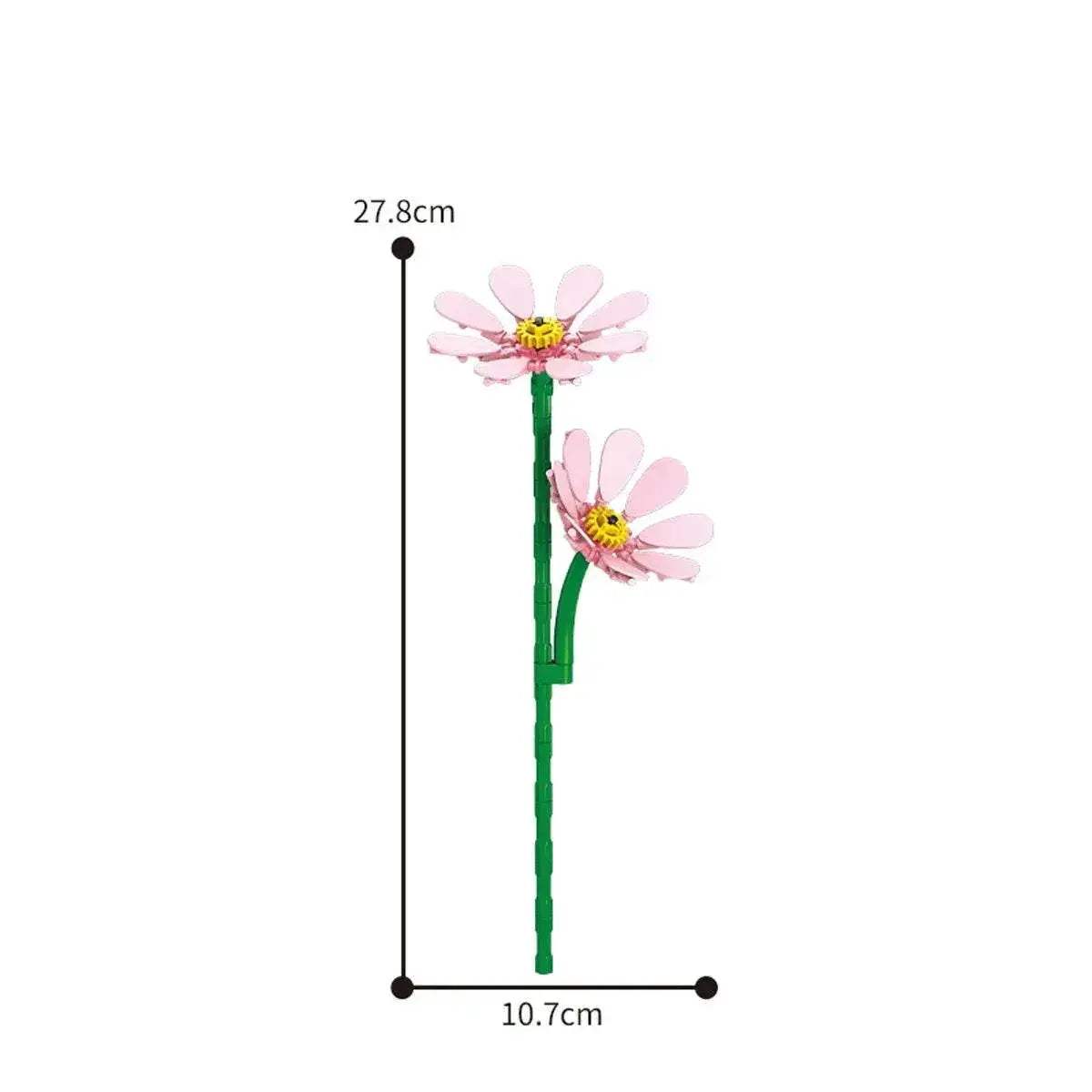 Eternal Block Flower Assembly Bouquet Desktop Decoration Toy - ToylandEU