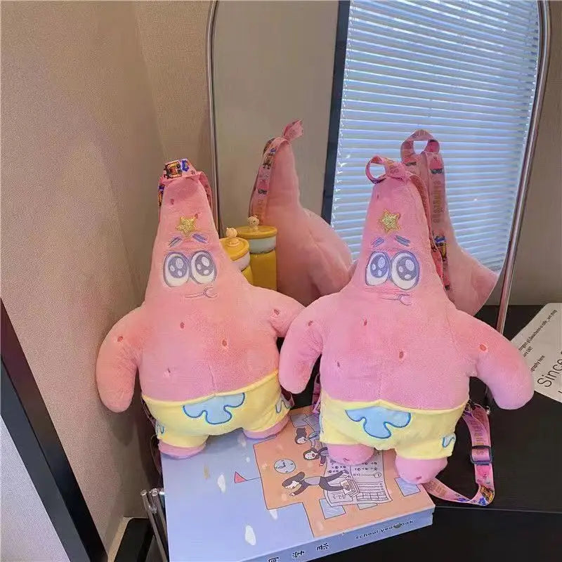 42cm Cute Patrick Star Plush Backpack Kawaii Patrick Star Stuffed Doll ToylandEU.com Toyland EU