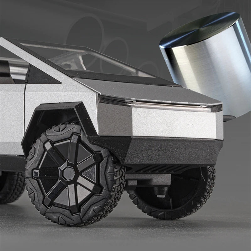 1:24 Scale Tesla Cybertruck Model Car in Die-cast Metal and Plastic