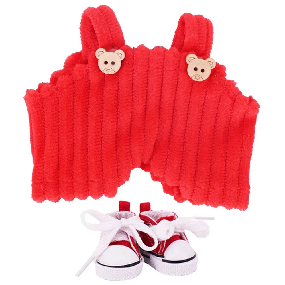Doll Pants And Doll Shoes For Labubu 17cm Plush Doll Accessories - ToylandEU