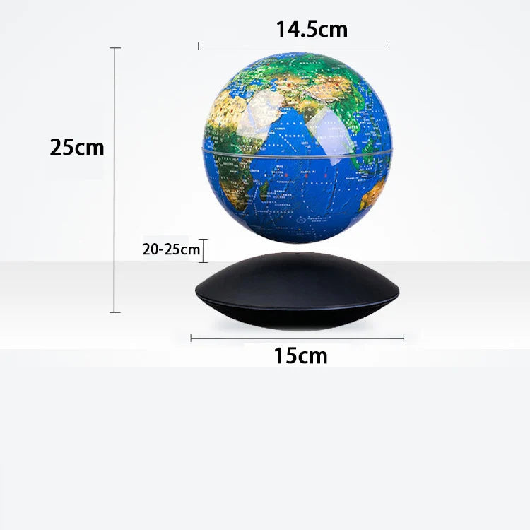 Levitating 6-inch Illuminated Magnetic Globe Rotation Display - ToylandEU