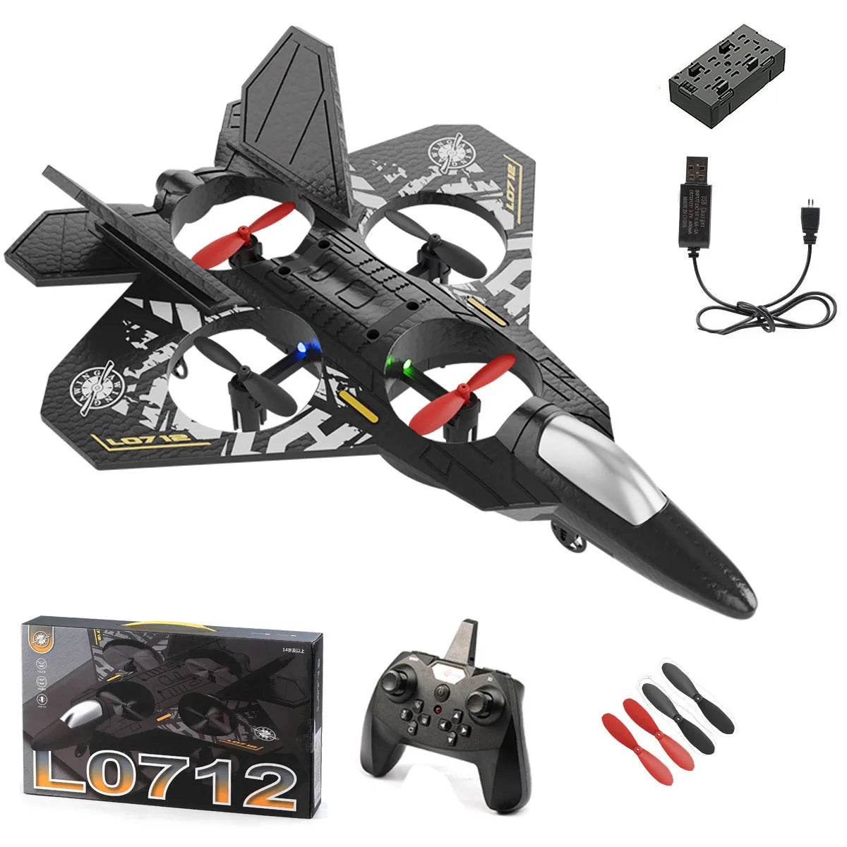 L0712 RC Plane 2.4G Remote Control Aircraft Glider for Kids - ToylandEU