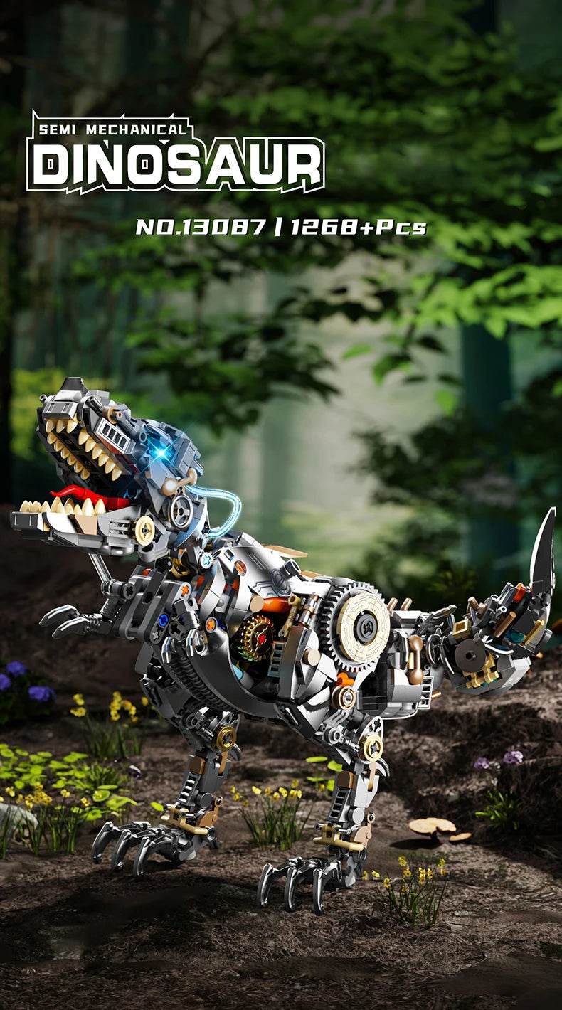 Mechanical Animal Building Blocks Parrot Eagle Whale Beetle Model Bricks With Light Display Kids Toys Gifts - ToylandEU