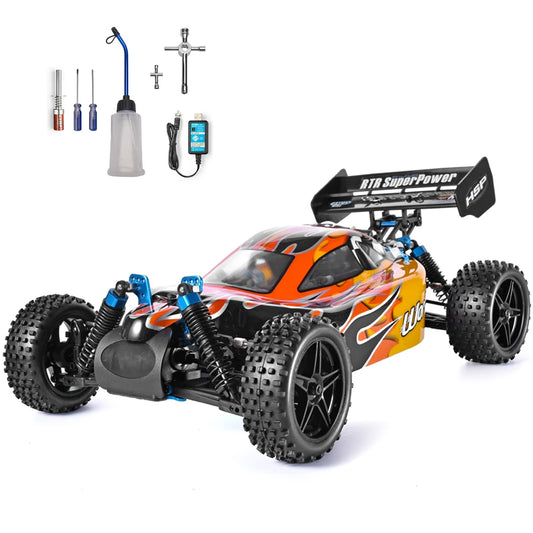 High-Speed HSP Nitro Gas 4WD RC Buggy - 1:10 Scale Off-Road Fun!