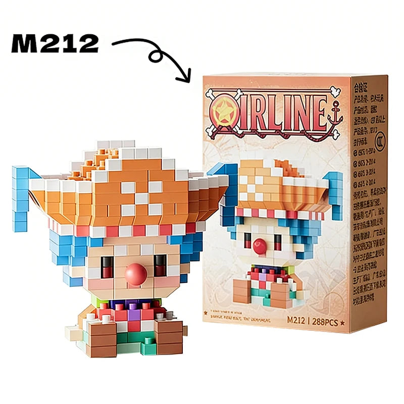 Micro Block Figures | ABS Interlocking Bricks | DIY Assembly Kit | Gift Set