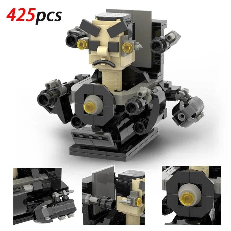 Moc Skibidi Toilet Action Figures Building Blocks For Kids Building Bricks MOC - ToylandEU