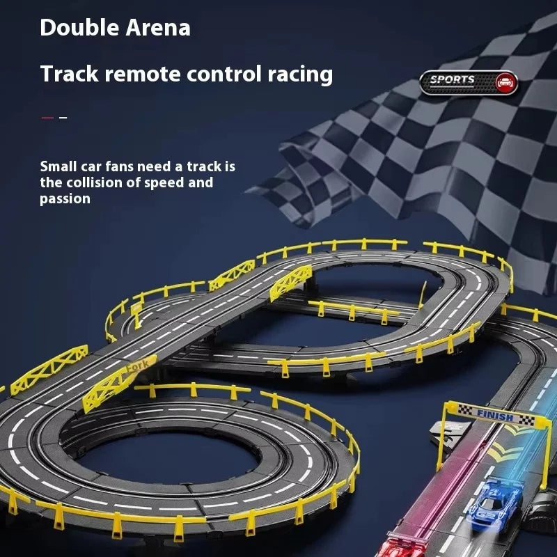 Remote Control Car Track Set Two Player Puzzle Toy