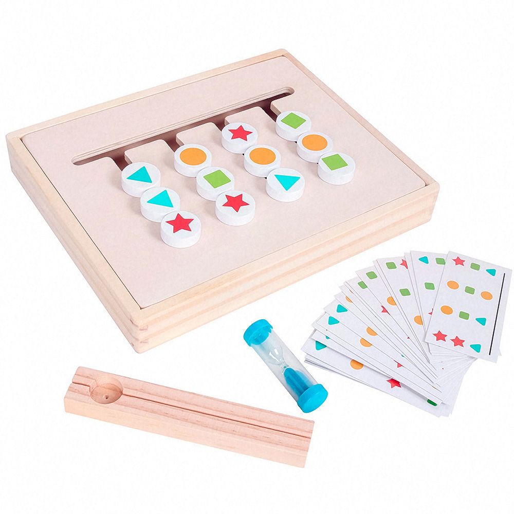 Montessori Wooden Geometric Shape Color Matching Toy - ToylandEU