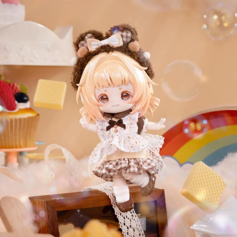BJD Doll | 12 Inch | Desk Decor Collectible | Bonnie Milk Cake Dream Puff