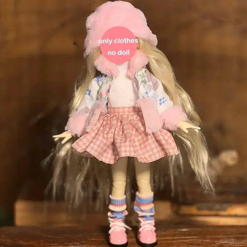Lolita Doll Multi Layer Cake Skirt For One Sixth BJD - ToylandEU