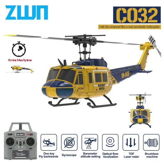 Remote Control RC Helicopter With Altitude Hold And Brushless Motor - ToylandEU