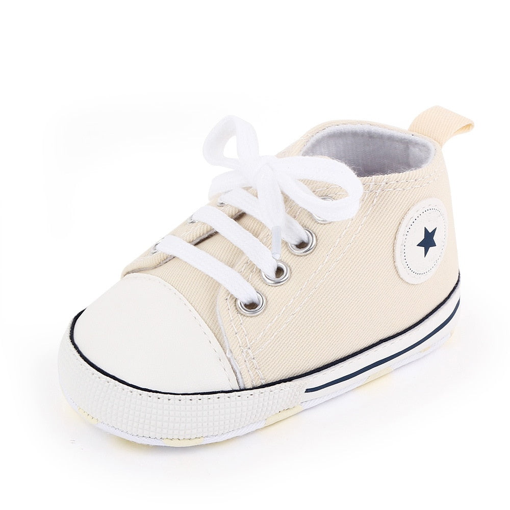 Fashionable Bling Canvas Shoes for Baby Girls - Soft Sole Toddler Sneakers Toyland EU