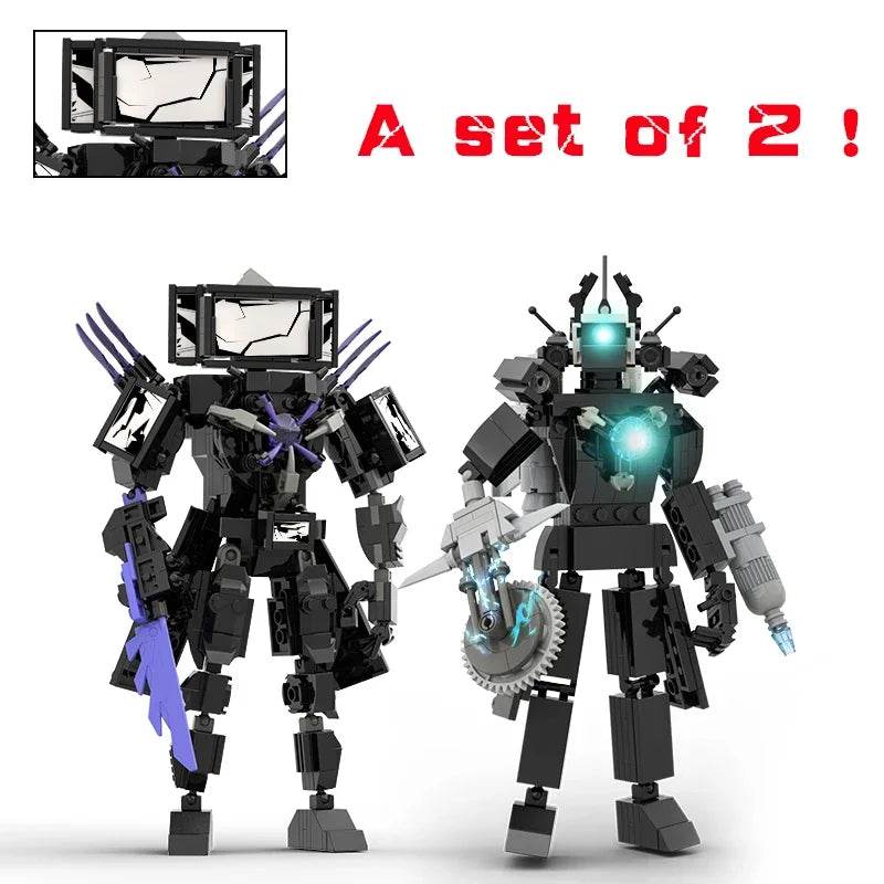 New Skibidi Toileted Giant Titan TVman Upgrade Speakerman Building Blocks Animation Figure Model Toys for Kids Ideas Gifts Christmas - ToylandEU