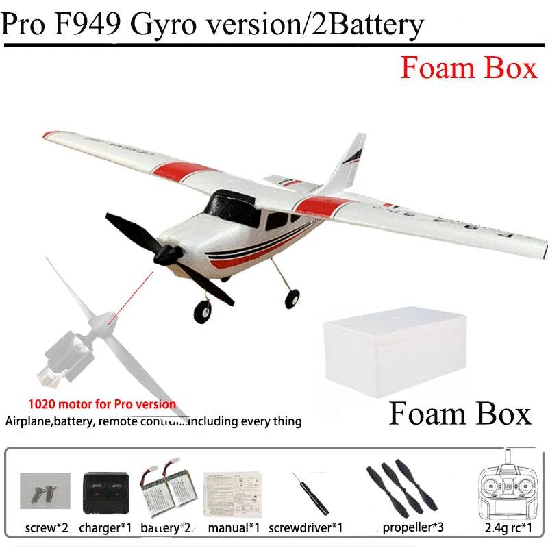 WLtoys F949 2.4G 3D6G 3Ch RC Airplane Gyroscope RTF Upgrade - ToylandEU