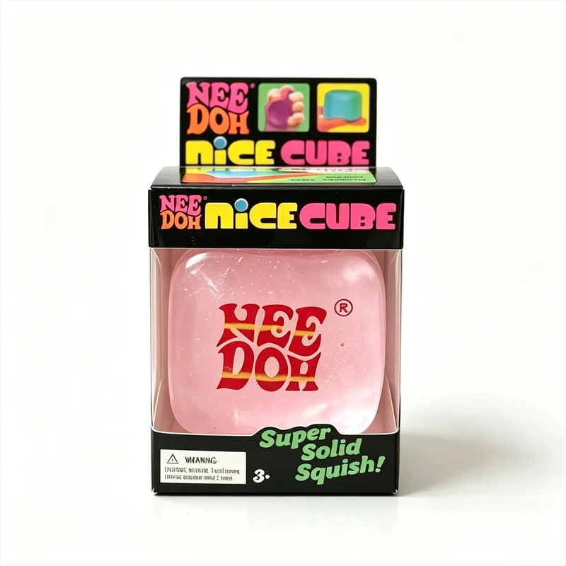 Glow In The Dark Sensory Toy | Ice Cube Shape | Multicolor Tactile Feel 12+
