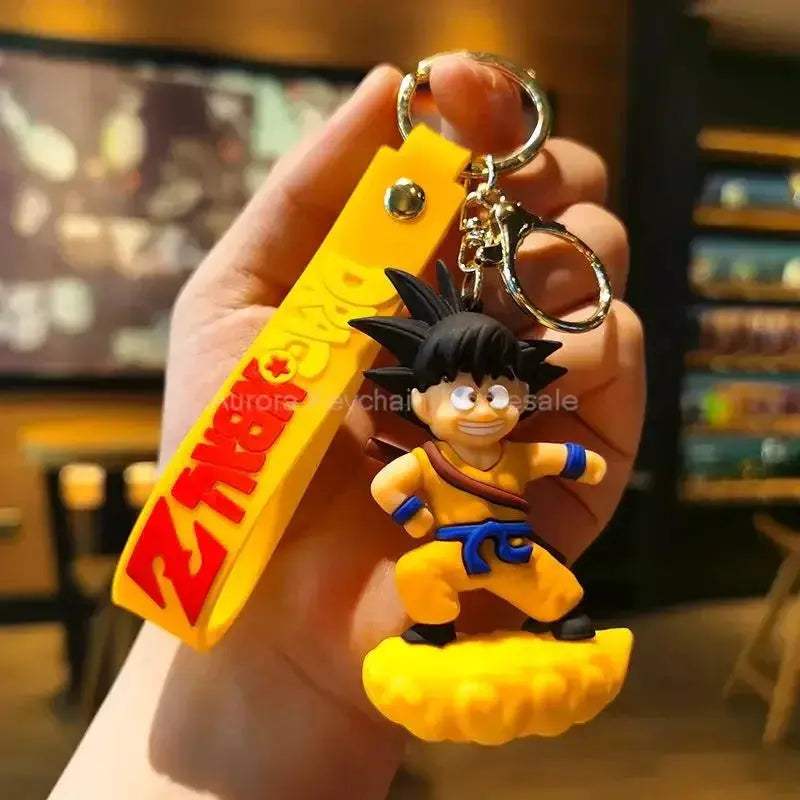 Dragon Ball Z Anime Keychain Super Saiyan Goku Master Roshi Buu Gohan Accessories Car Key Chains - CLOUDANIMESTUDIO