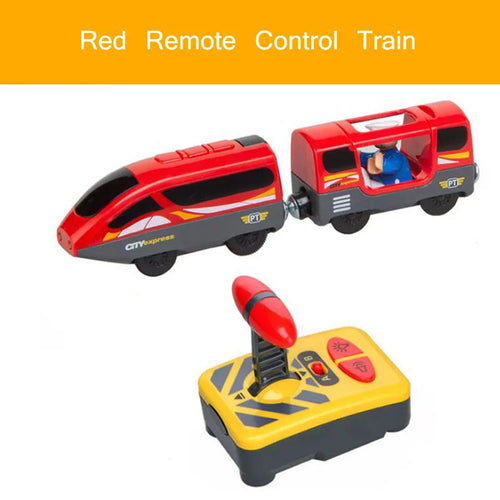 Electric Train Set with Remote Control and Wooden Railway Accessories ToylandEU.com Toyland EU