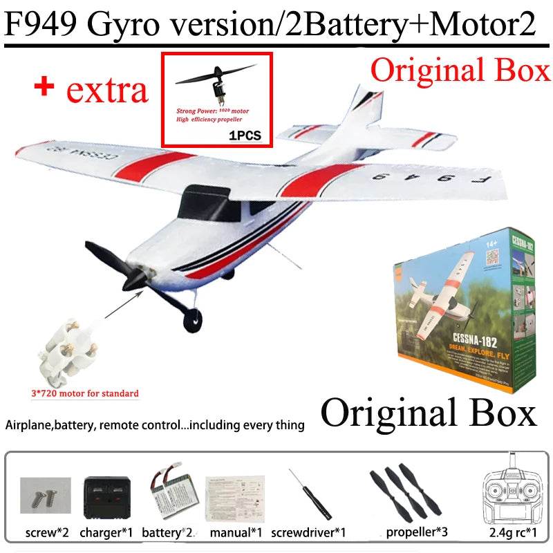 WLtoys F949 2.4G 3D6G 3Ch RC Airplane Gyroscope RTF Upgrade - ToylandEU