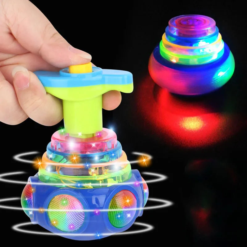 Luminous Glow-in-the-Dark Musical Spinning Fidget Gyro Toy - ToylandEU