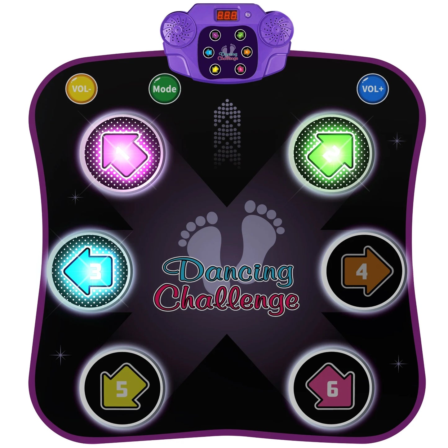 Interactive Dance Pad For Kids Light Up 6 Button Modes
