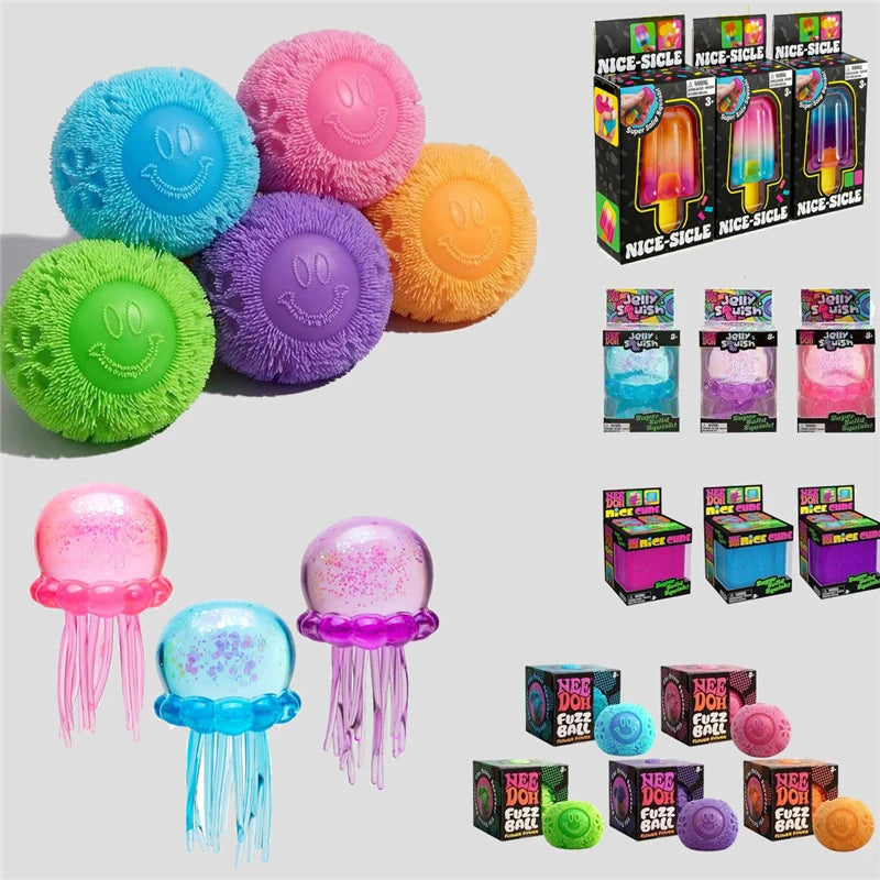 Jellyfish Squish Toy | Soft Waterproof Feel | Stress Relief Design | Unisex