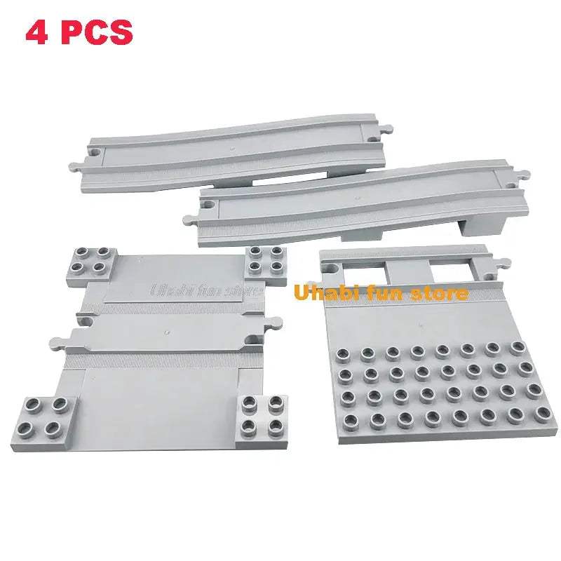 Rail Transport Big Size Building Blocks Creative Track Accessories Assemble Toys For Children Bricks Compatible City Train Set - ToylandEU