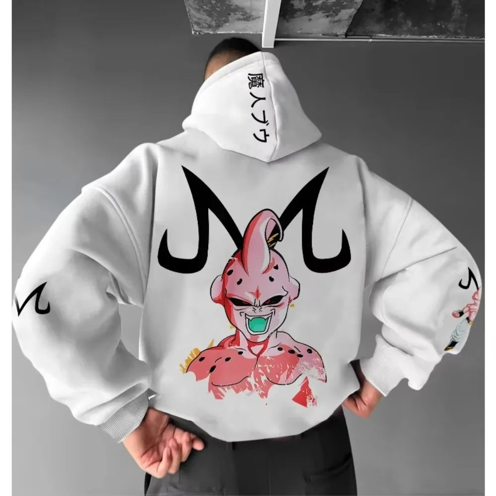 Hoodie | Majin Buu Dragon Ball Theme | Unisex Cosplay | Adult and Child Sizes