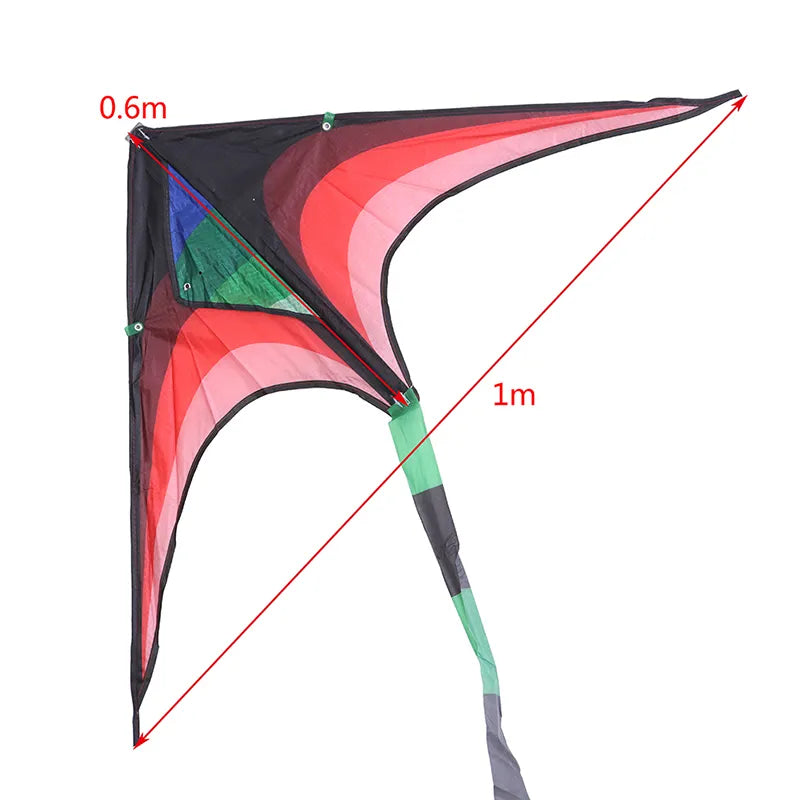 Large Outdoor Nylon Delta Kite with Handle for Kids - ToylandEU