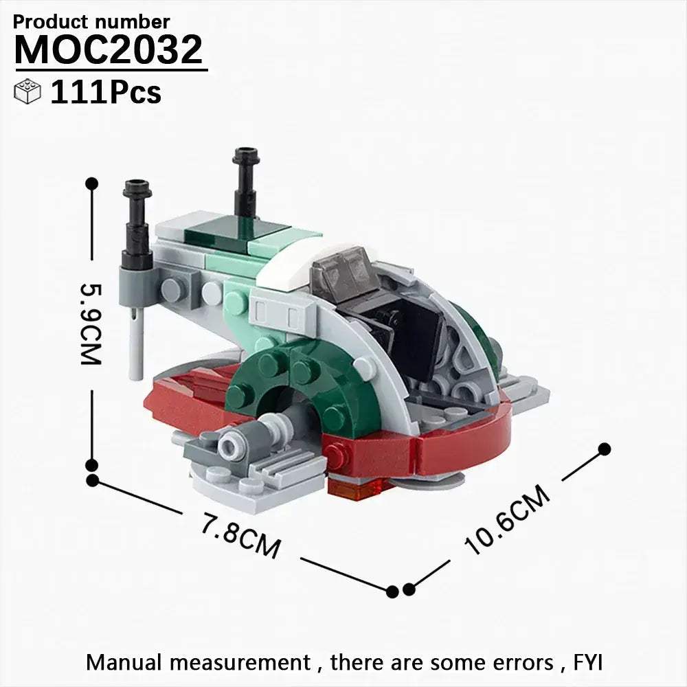 Space Wars Fighter Building Blocks Set For Realistic Dioramas - ToylandEU