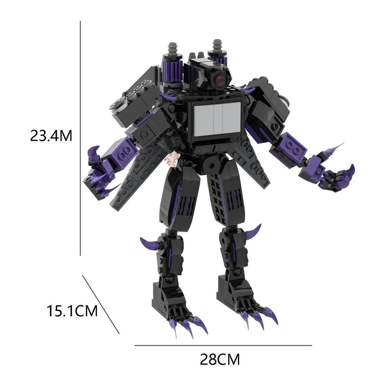 Moc Skibidi Toilet Action Figures Building Blocks For Kids Building Bricks MOC - ToylandEU