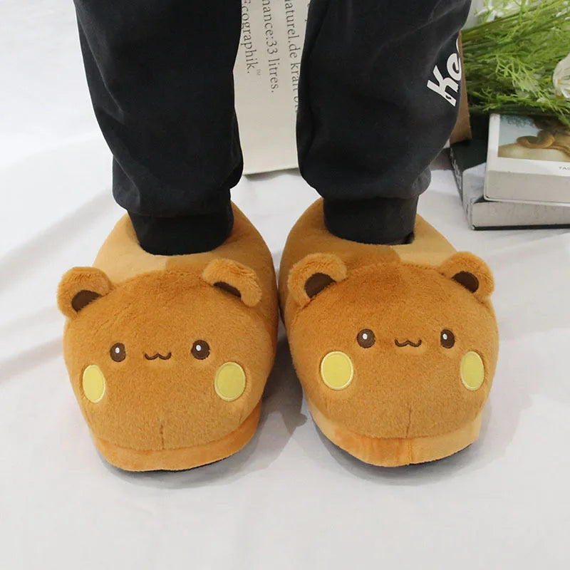 Plush Panda Slippers | Soft Cotton Lining | Warm Indoor Wear | Unisex Size