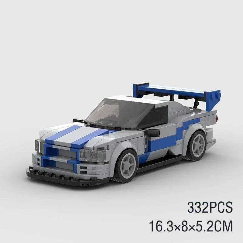 Moc Speed Champions AE86 Cars Racers Building Blocks Set - ToylandEU