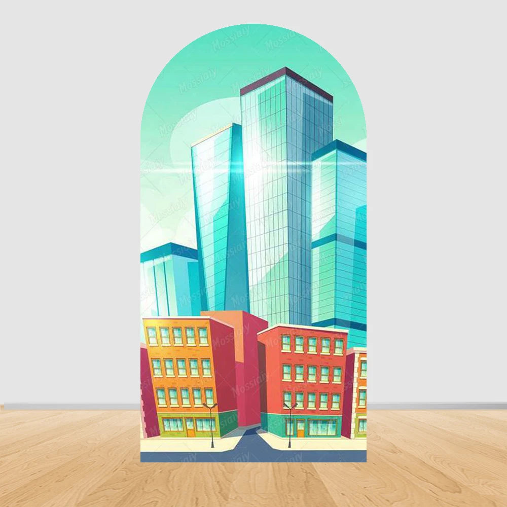Arch Backdrop | Spider-Man Theme | Polyester | Customized