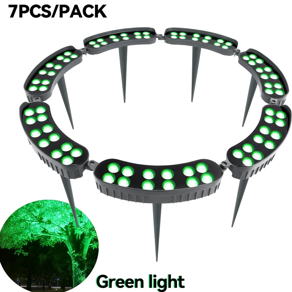 Tree Hugging Solar LED Lawn Light | IP65 Waterproof | RGB Warm Color | Outdoor