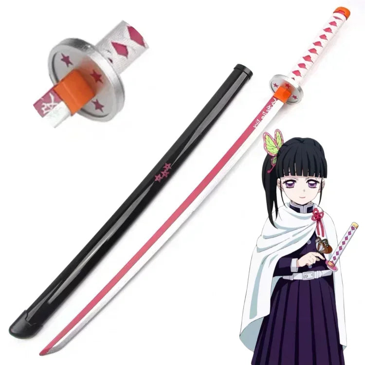 Katana | 40 Inch Length | Wooden Blade | Demon Slayer Cosplay Prop