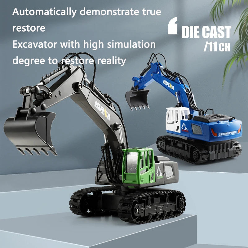 1:16 RC Excavator Vehicle Electric Large Model Alloy Excavator - ToylandEU