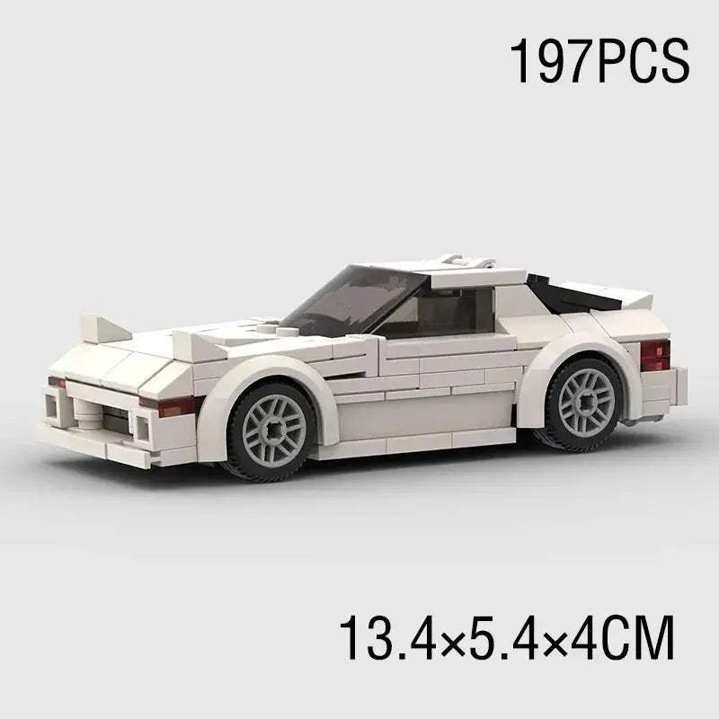 MOC Speed Super Race Car Vehicle Racing Model Building Blocks Bricks Rally Sport Pickup Truck Toy City Technical Christmas gift - ToylandEU