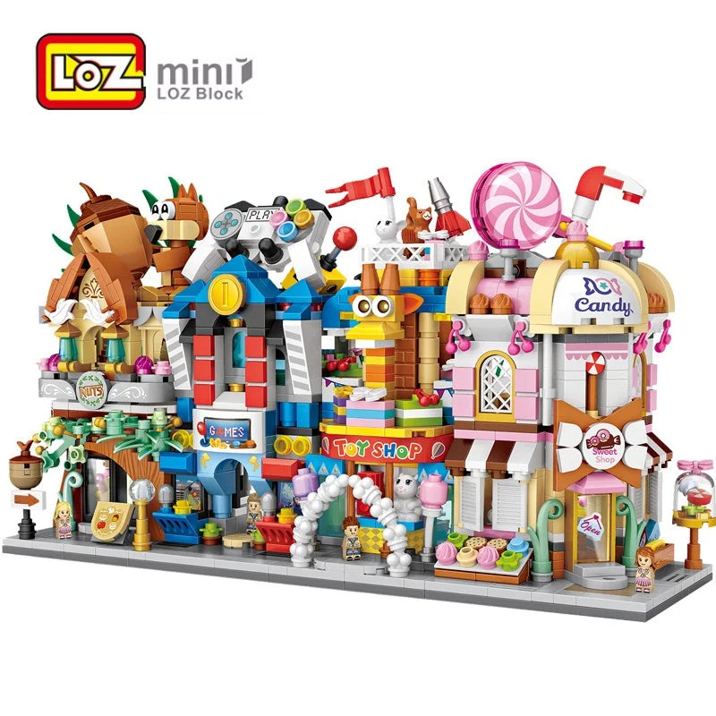 Cute Mini Street Store Building Blocks Toy for Children - ToylandEU