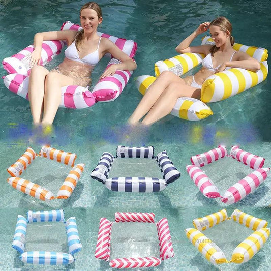Water Hammock Recliner | One Size | Inflatable | Pool Float Chair