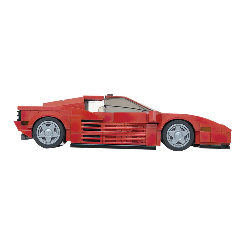 Building Blocks: Ferrari Testarossa Roadster Model Kit with 281 Pieces - ToylandEU