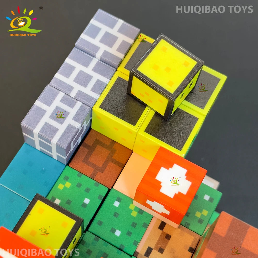 Magnetic STEM Building Blocks | 50-300 Pieces | Plastic Blocks | Assorted Hues