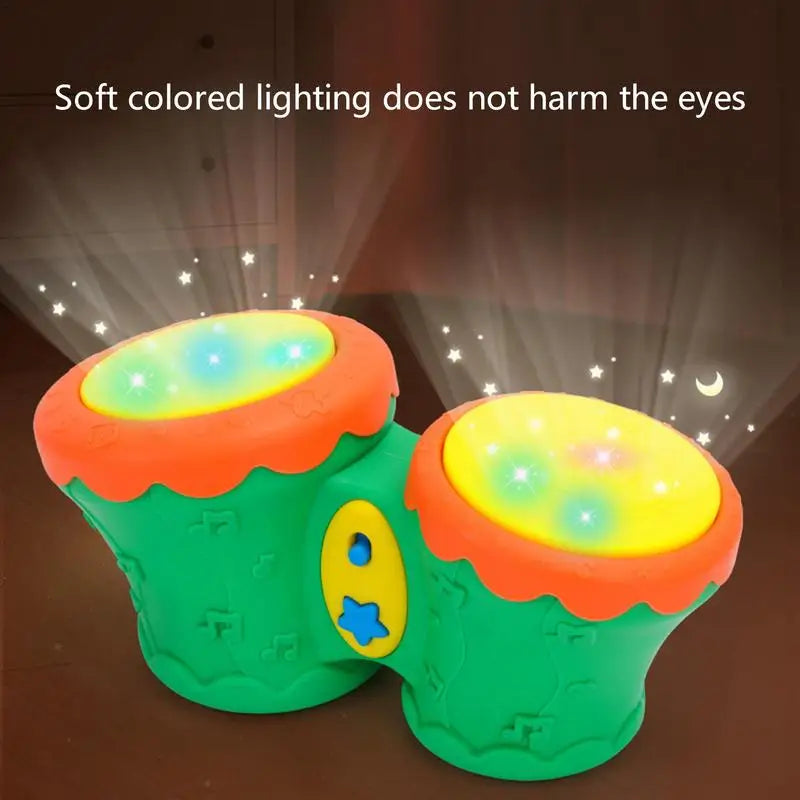 Hand Drums For Kids Educational Instruments Light Up Beating Hand Drum - ToylandEU