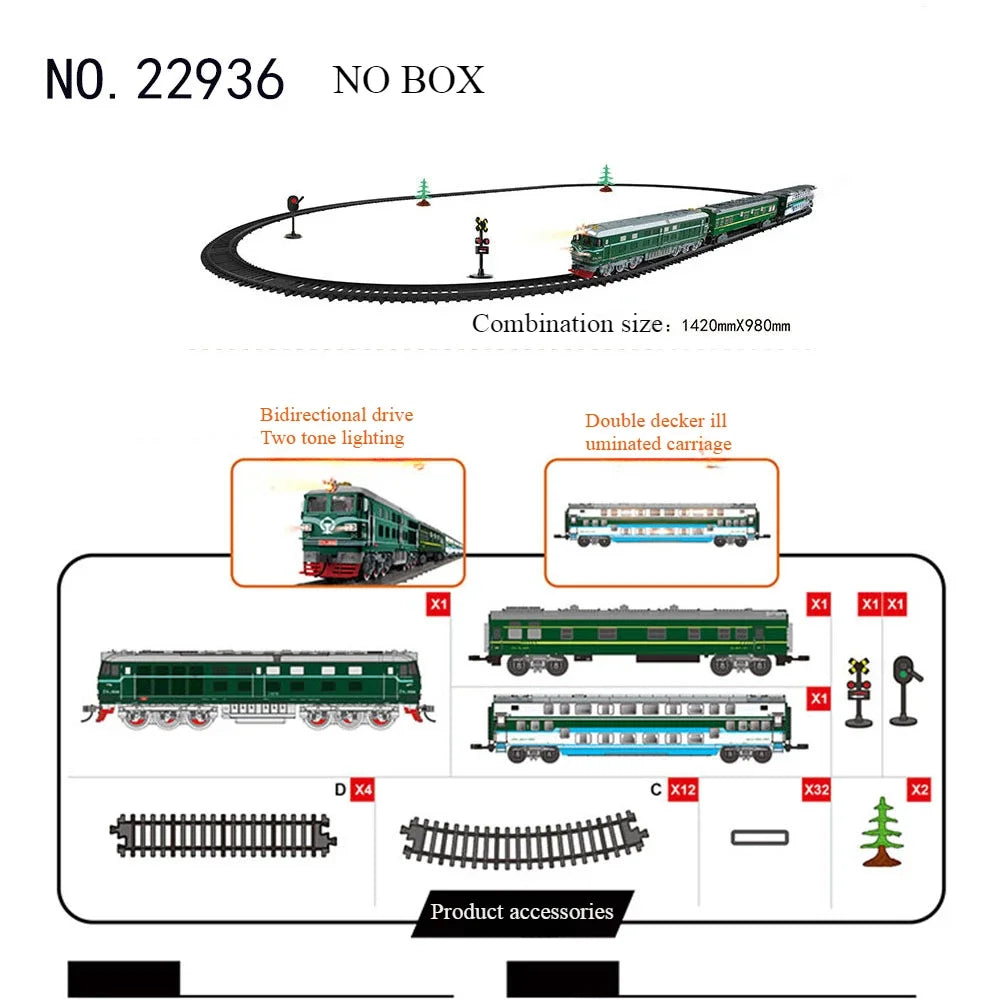 Electric Train Toy High-Speed Railway Set for Kids