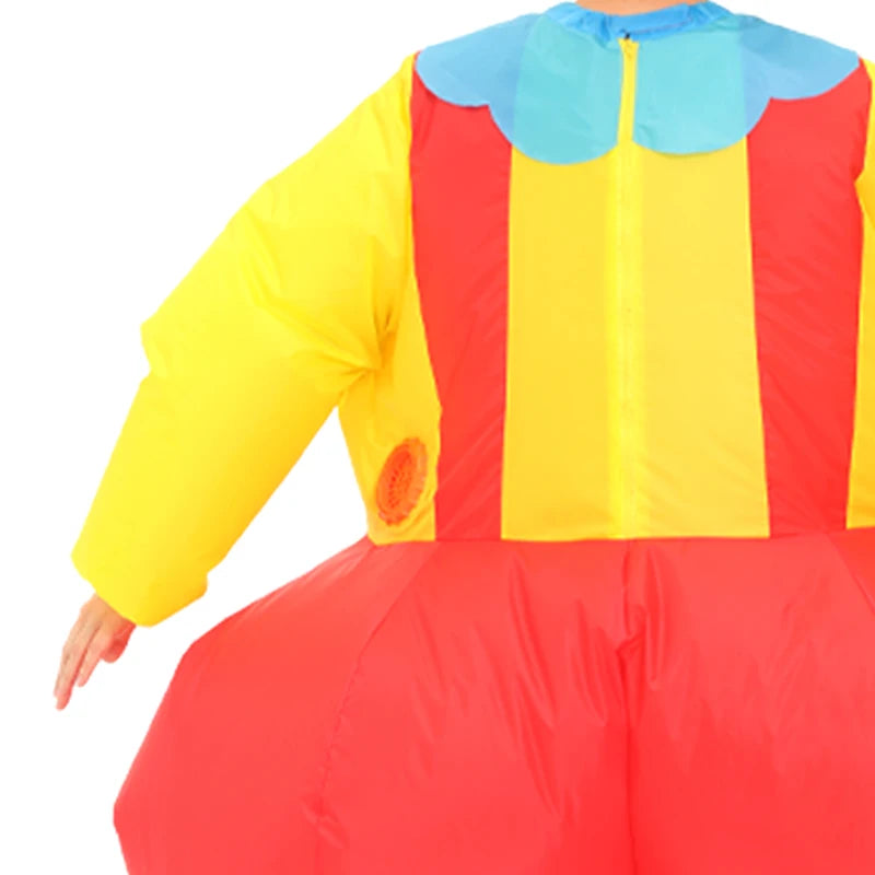 Clown Inflatable Costume | Battery Powered Blower | Durable Polyester | Adult