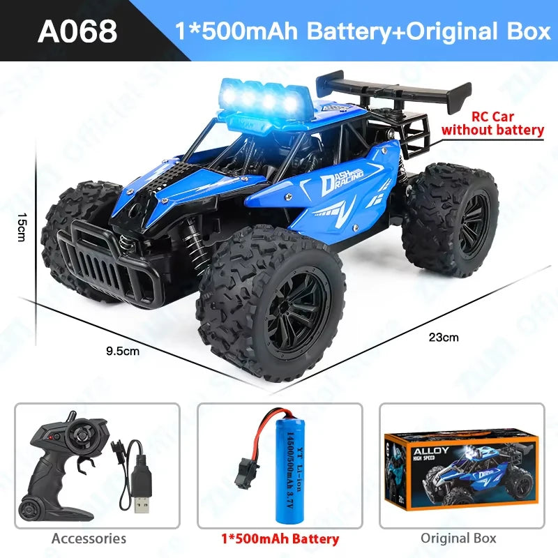 LED Lights RC Car 2WD Off Road Remote Control Vehicle